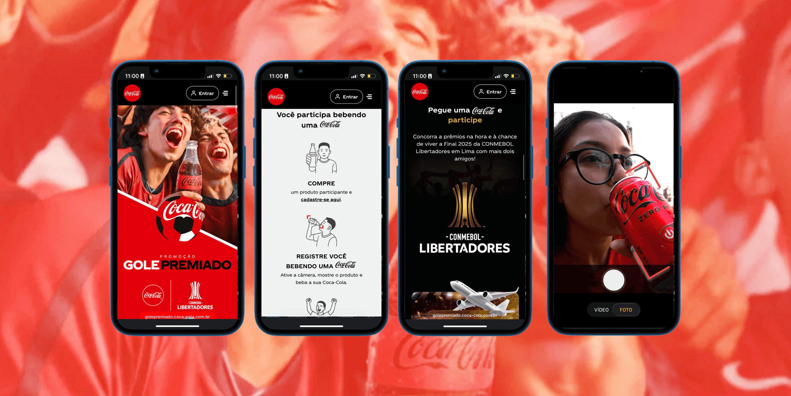 Telas da campanha Gole Premiado